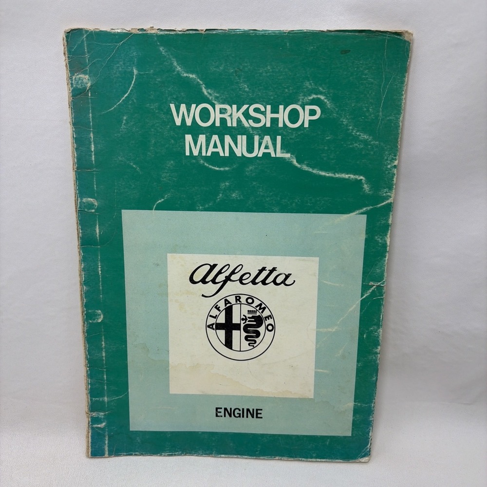 1977 Alfa Romeo Alfetta Transmission Suspension Brakes Service Repair Manual 70s